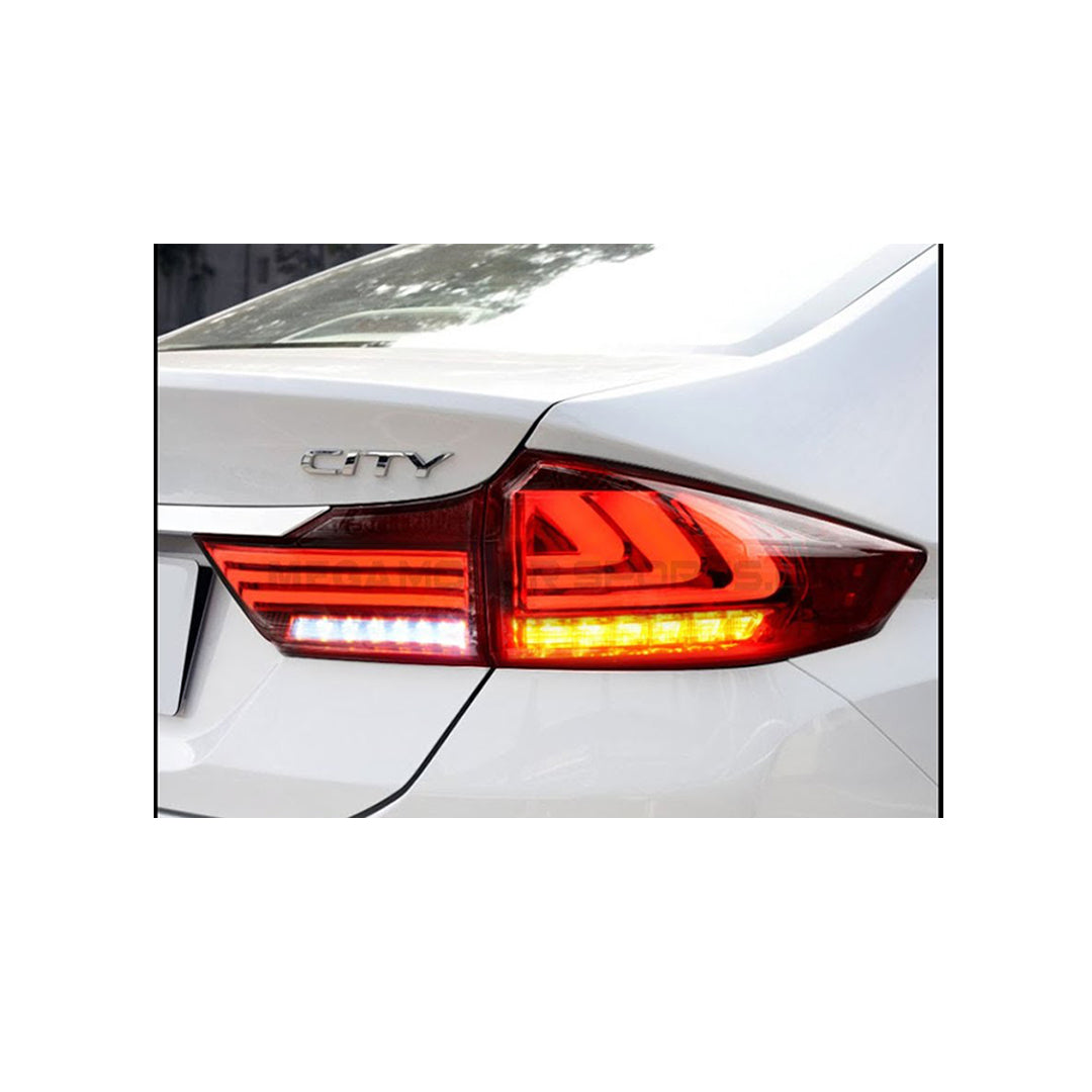 Projector Tail Lamps Honda City 2021 Lava Design Red Lens Rear Right Side Parking + Running Function Yab-Ff-0254Ah (China)