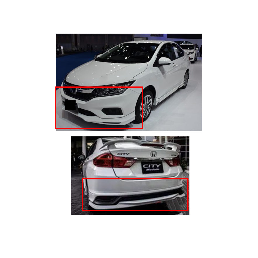 Body Kit/Lip Front + Side + Back Sides Honda City 2021 Modulo Design Plastic Material Without Light Uncle 04 Pcs/Set Not Painted (Taiwan)