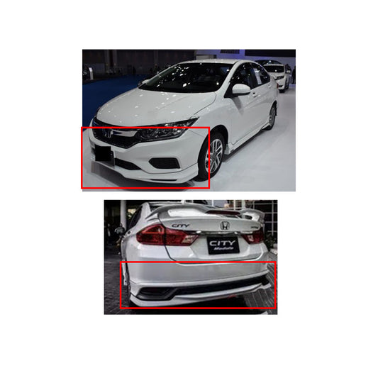 Body Kit/Lip Front + Side + Back Sides Honda City 2021 Modulo Design Plastic Material Without Light Uncle 04 Pcs/Set Not Painted (Taiwan)