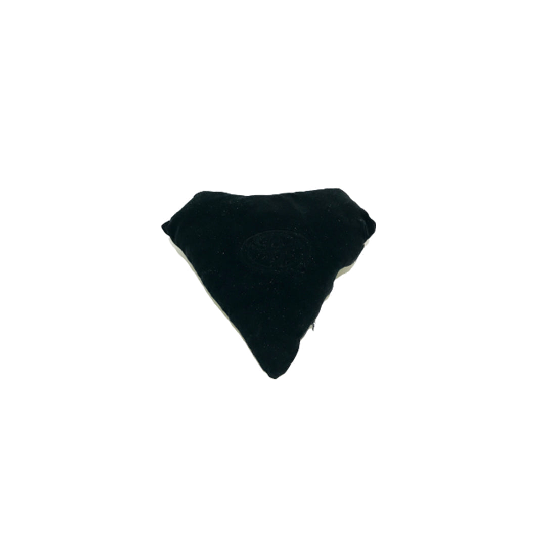 Car Back Rest Cushion Velvet Material Diamond Shape Toyota Logo Large Size Black 01 Pc/Pack Poly Bag Pack (China)