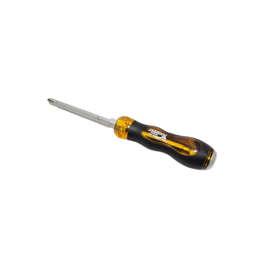 Screwdriver Zeemax 2 Way 6" Premium Quality Orange/Black Bulk Pack No-316