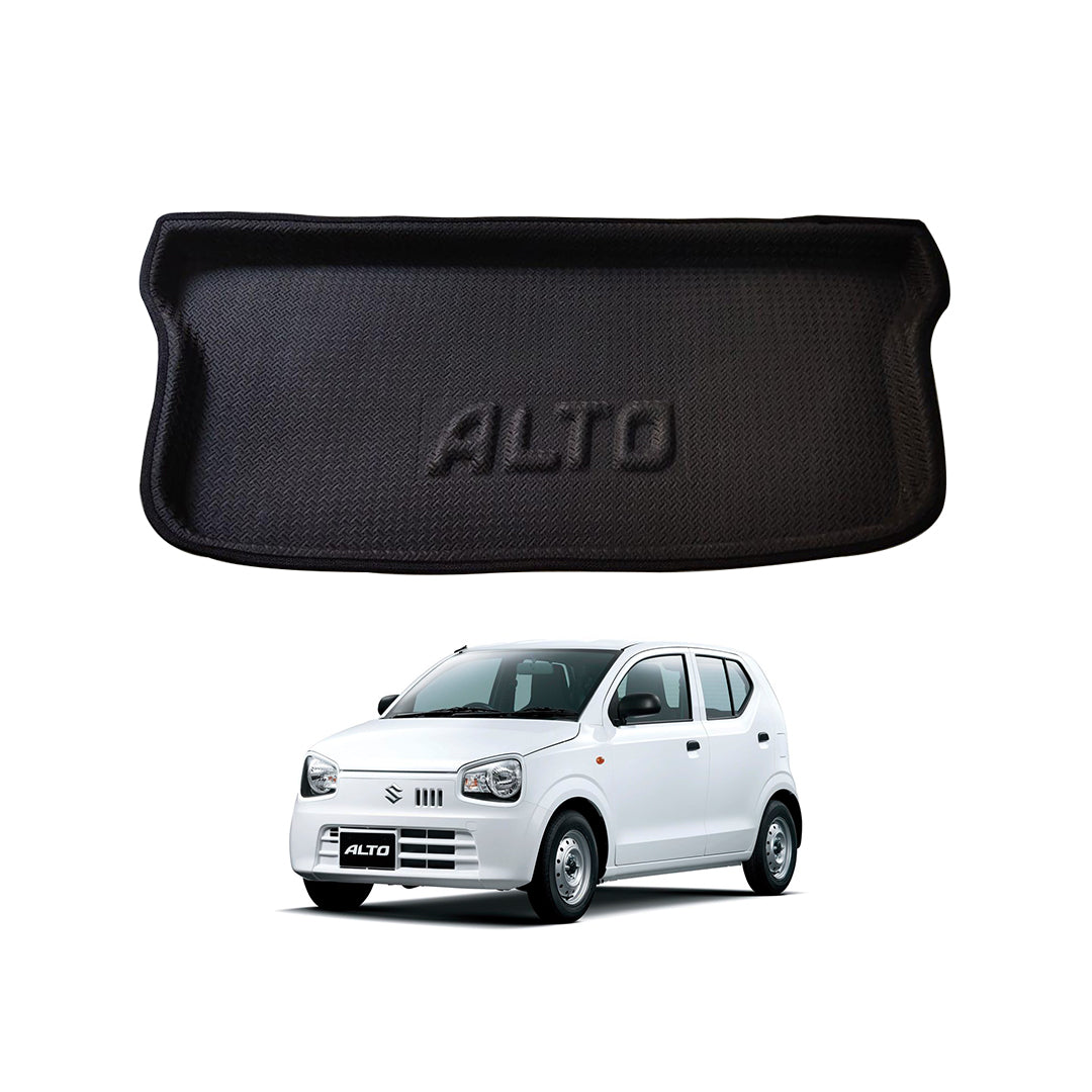 Car Trunk Mat Eva Material  Suzuki Alto 2020 Black  Alto Logo  01 Pc/Set