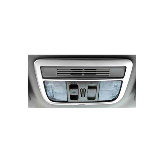 Chrome Front Dome Light Trim  Plastic Tape Type Fitting Honda Civic 2016-2021 Silver 01 Pc/Set (China)