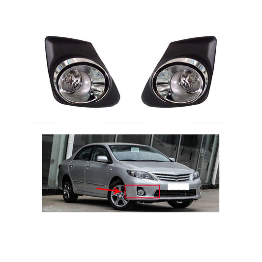 Car Fog Lamp Pentair Oem Fitting Toyota Corolla 2012 Plastic Housing Glass Lens Clear Lens Black/Chrome Ty-185E (China)