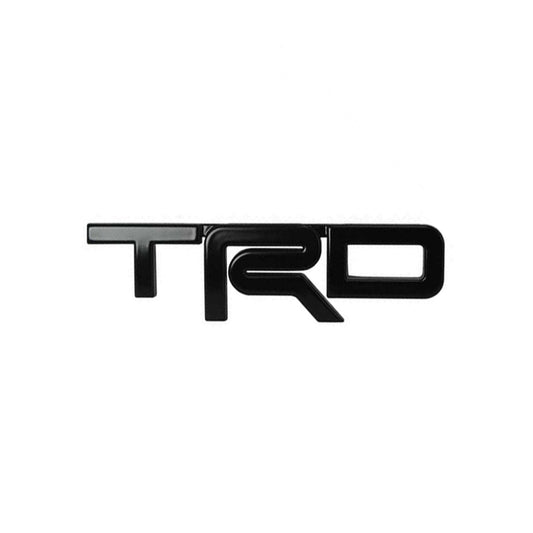 Car Universal Mono Metal Material Trd Logo Black 01 Pc/Pack Large Size Poly Bag Pack  (China)