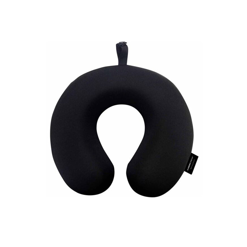 Car Neck Rest Cushions Velvet Material U Shape 01 Pc/Set Black Poly Bag Pack (China)