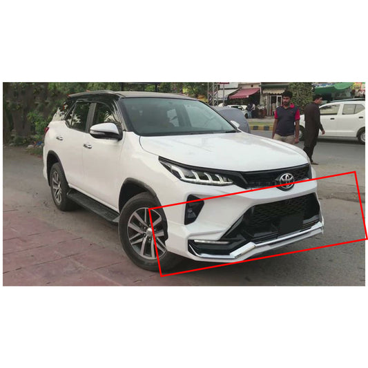 Body Kit 4X4 Front + Back Sides Toyota Fortuner 2021 Tithum Design Abs Material Without Light  02 Pcs/Set Solid White Colour (Thailand)