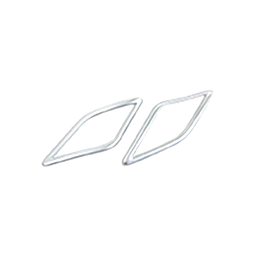 Chrome Inner Pillar Speaker Trim Steel Tape Type Fitting Mg Zs 2021 Silver 02 Pcs/Set (China)