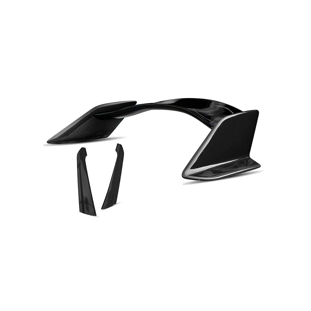 Car Spoiler Trunk Type Honda Civic 2016-2021 Wing Style Plastic Material Screw Type Fitting Large Size Not Painted (China)