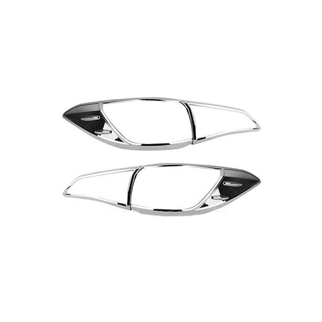 Chrome Tail Lamp Molding  Plastic Tape Type Fitting Toyota Yaris 2020  Full Chrome 02 Pcs/Set Ma001770L (China)