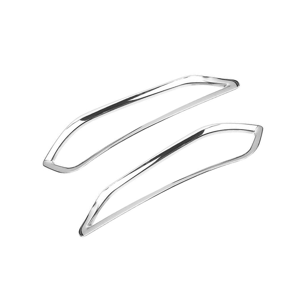 Chrome Rear Bumper Reflector Trim Plastic Tape Type Fitting Toyota Yaris 2020 Full Chrome 02 Pcs/Set (China)