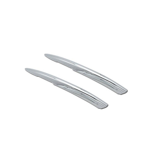 Chrome Rear Bumper Reflector Cover Trim Plastic Tape Type Fitting Honda Civic 2018 Full Chrome 02 Pcs/Set (China)