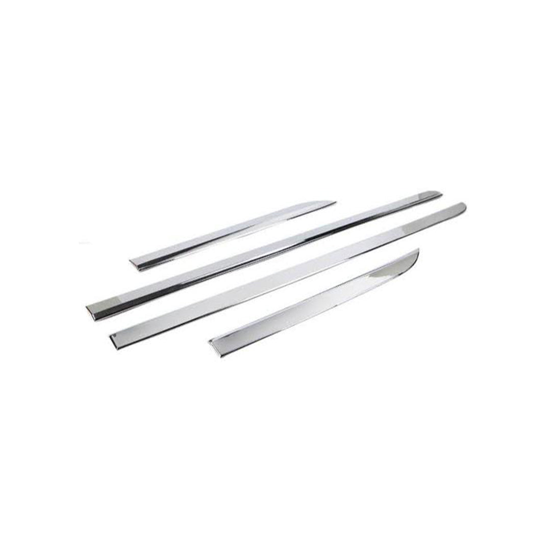 Chrome Door Molding Plastic Tape Type Fitting Full Chrome 04 Pcs/Set (China)