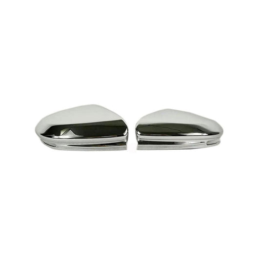 Chrome Door Mirror Covers (Full) Plastic Tape Type Fitting Honda Civic 2016-2021 Full Chrome 02 Pcs/Set Ma00912 (China)