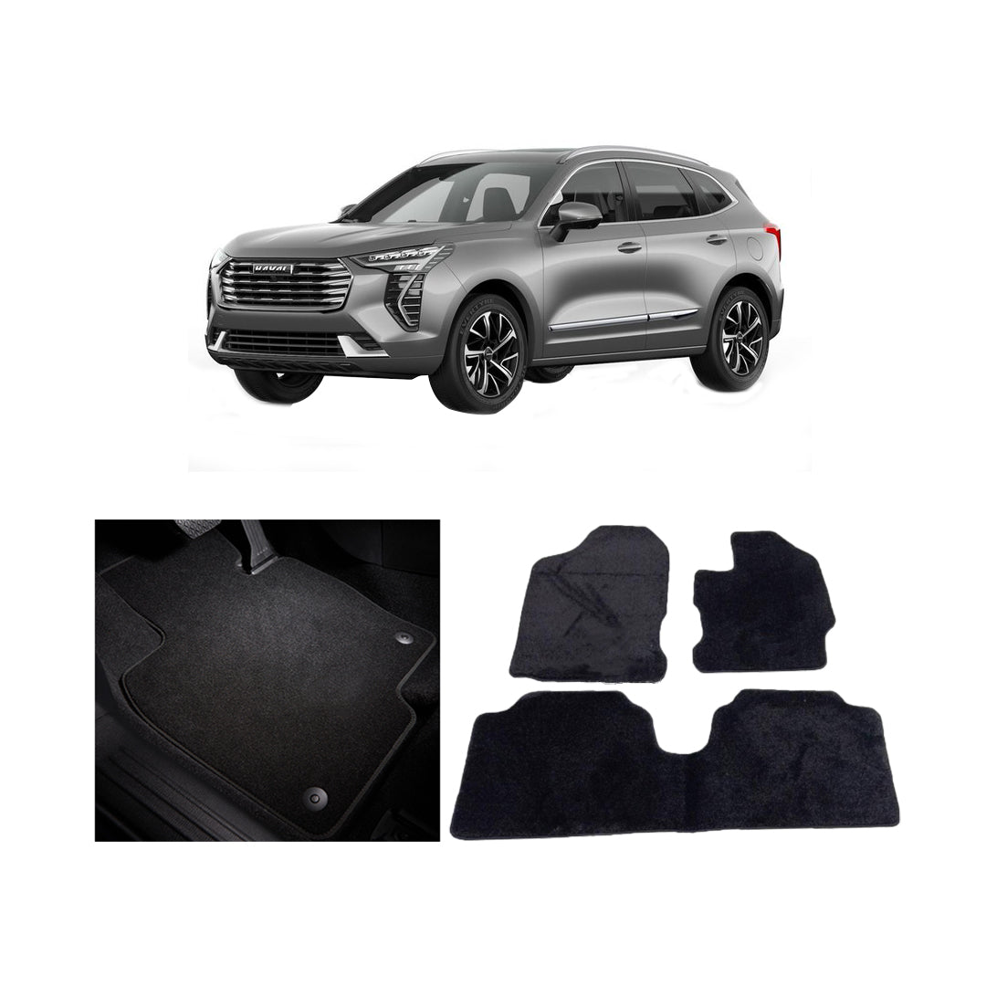 Car Floor Mat Luxury Carpet Material Oem Fitting Haval Jolion 03 Pcs / Set Black Zipper Bag Pack (China)