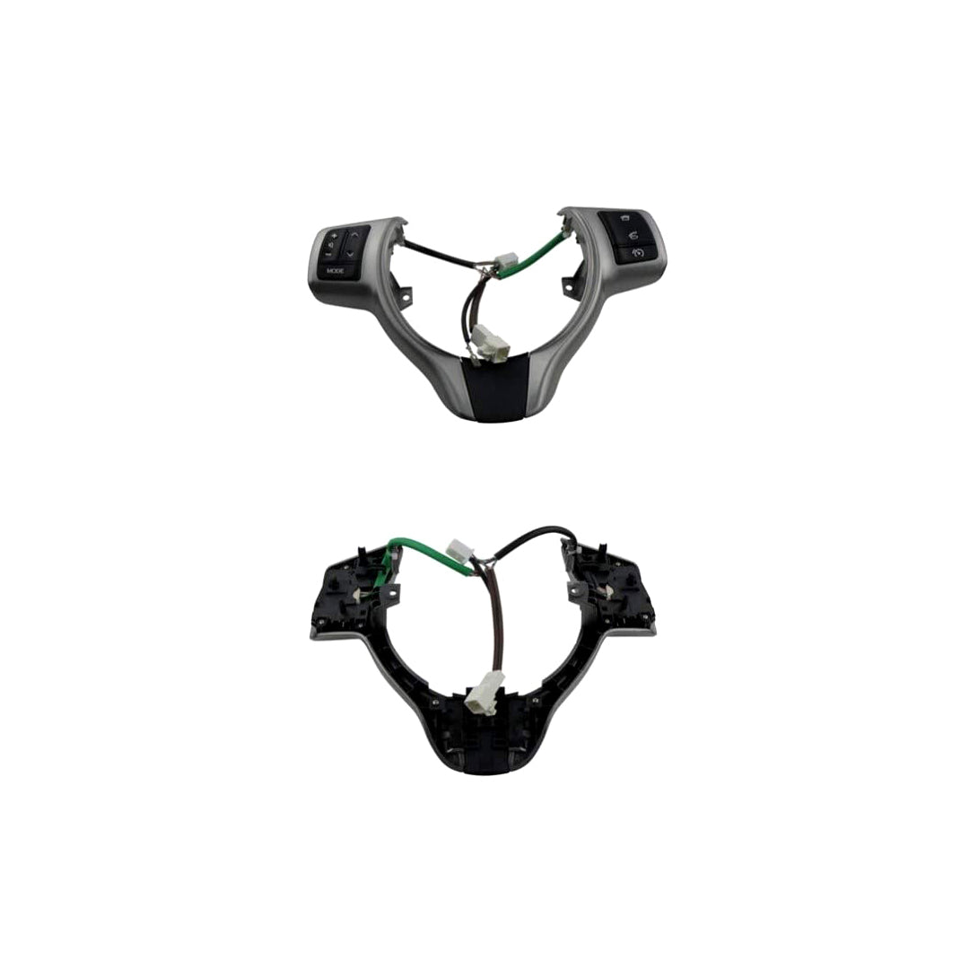 Automotive Multimedia Steering Wheel Control Switches  Oem Fitting  Toyota Vitz 2018    Black/Silver Housing 02 Pcs/Set Box Pack (China)