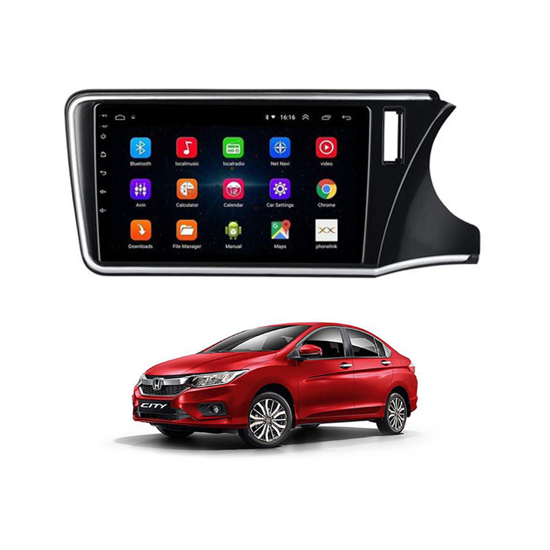 Car In Dash Touch Screen Android Panel Tab Style Honda City 2021 9" B/B Mtk 1 Gb 16 Gb Ips Display Gorilla Glass Piano Black Panel Navigation City 2021 Panel (China)