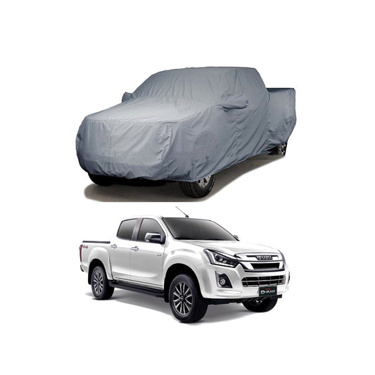 Car Anti-Scratch / Dust Proof / All Weather Proof Top Cover Pvc Material   Isuzu D-Max 4X4 2016-2021  Grey  Zipper Bag Pack Vp (China)