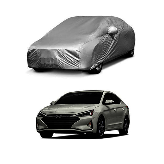 Car Anti-Scratch / Dust Proof / All Weather Proof Top Cover Pvc Material   Hyundai Elantra 2021  Grey  Zipper Bag Pack Vp (China)