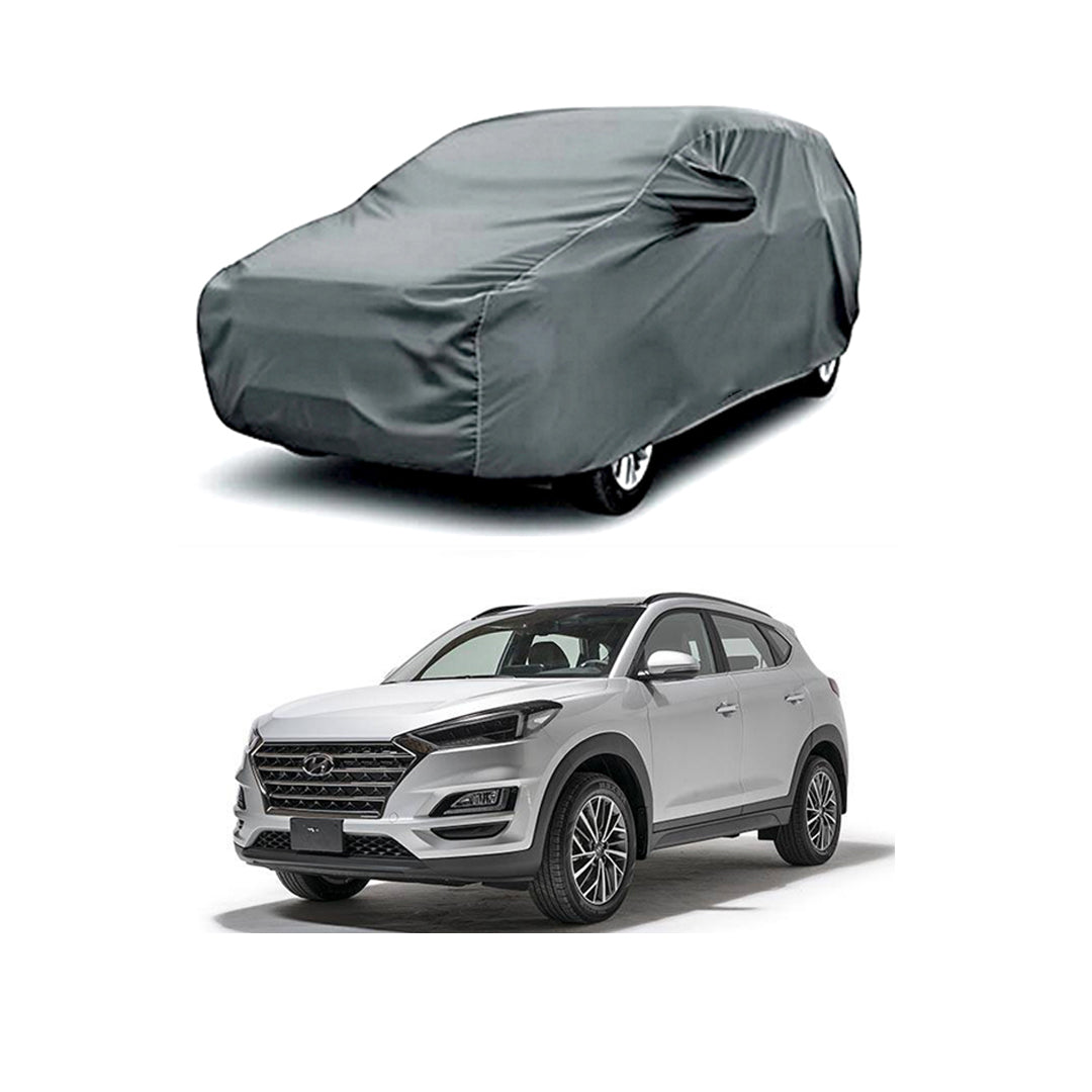 Car Anti-Scratch / Dust Proof / All Weather Proof Top Cover Pvc Material   Hyundai Tucson 2021  Grey  Zipper Bag Pack Vp (China)