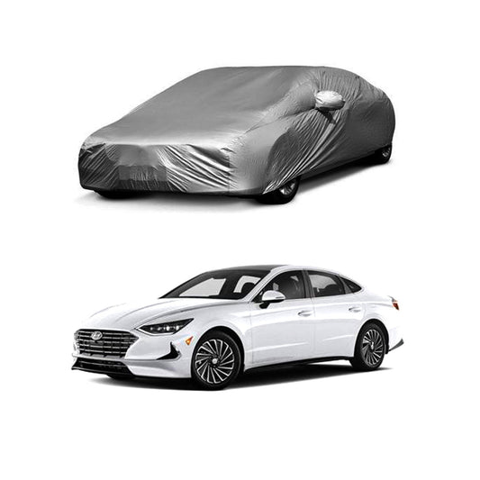 Car Anti-Scratch / Dust Proof / All Weather Proof Top Cover Pvc Material   Hyundai Sonata 2021  Grey  Zipper Bag Pack Vp (China)