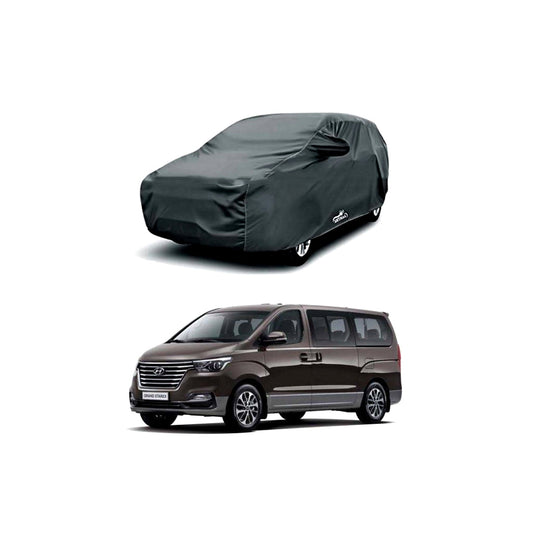 Car Anti-Scratch / Dust Proof / All Weather Proof Top Cover Pvc Material   Hyundai Grand Starex 2020  Grey  Zipper Bag Pack Vp (China)