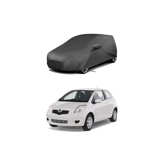 Car Anti-Scratch / Dust Proof / All Weather Proof Top Cover Pvc Material   Toyota Vitz 2006  Grey  Zipper Bag Pack Vp (China)