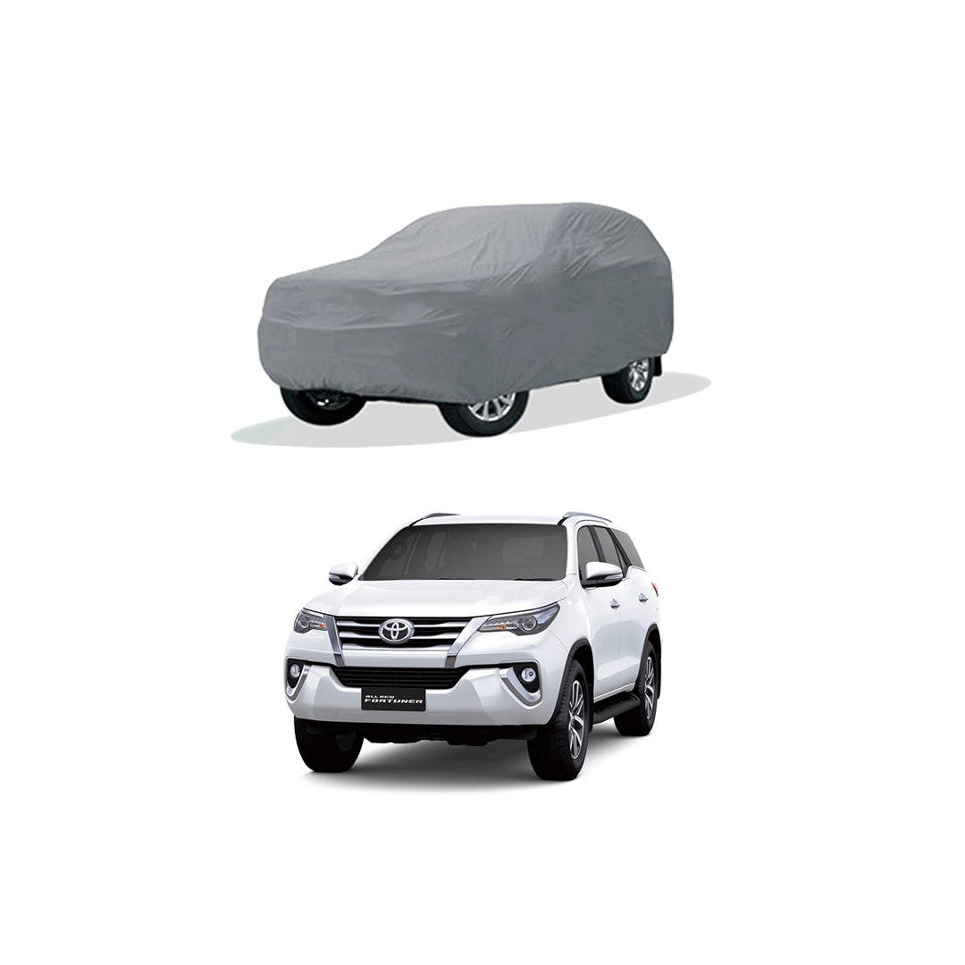 Car Anti-Scratch / Dust Proof / All Weather Proof Top Cover Pvc Material   Toyota Fortuner 2016-2020  Grey  Zipper Bag Pack Vp (China)