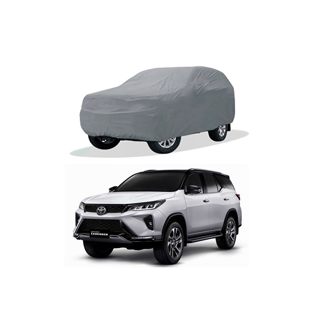 Car Anti-Scratch / Dust Proof / All Weather Proof Top Cover Pvc Material   Toyota Fortuner 2021  Grey  Zipper Bag Pack Vp (China)