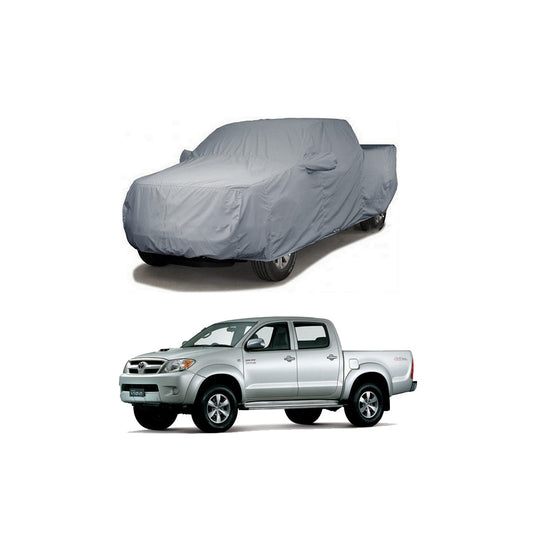 Car Anti-Scratch / Dust Proof / All Weather Proof Top Cover Pvc Material   Toyota Vigo 2005  Grey  Zipper Bag Pack Vp (China)