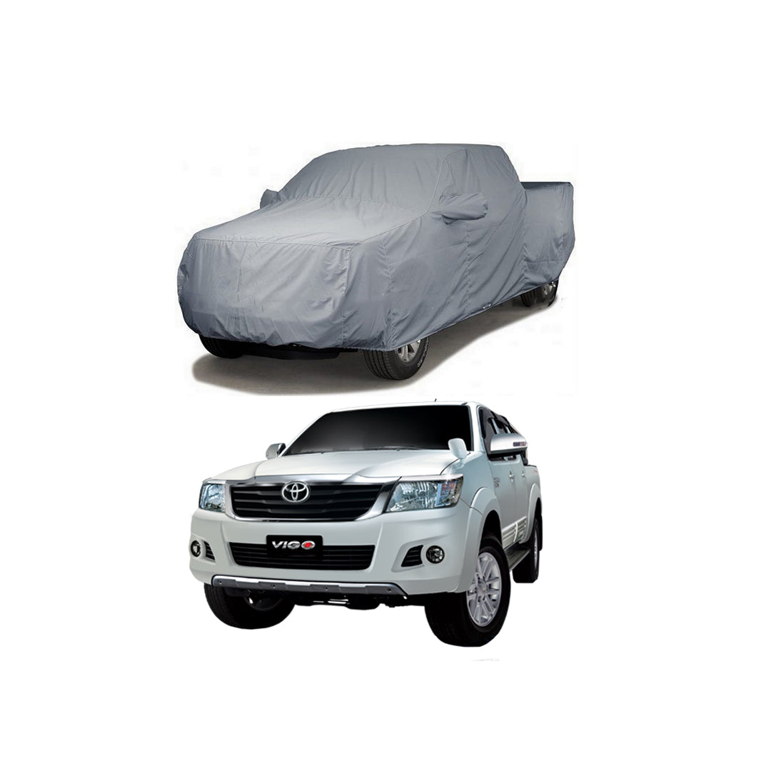 Car Anti-Scratch / Dust Proof / All Weather Proof Top Cover Pvc Material Toyota Vigo 2009-2011 Grey Zipper Bag Pack Vp (China)