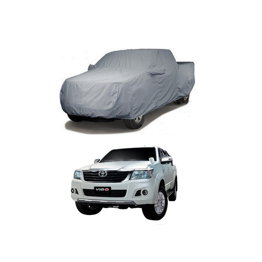 Car Anti-Scratch / Dust Proof / All Weather Proof Top Cover Pvc Material   Toyota Vigo Champ 2012  Grey  Zipper Bag Pack Vp (China)