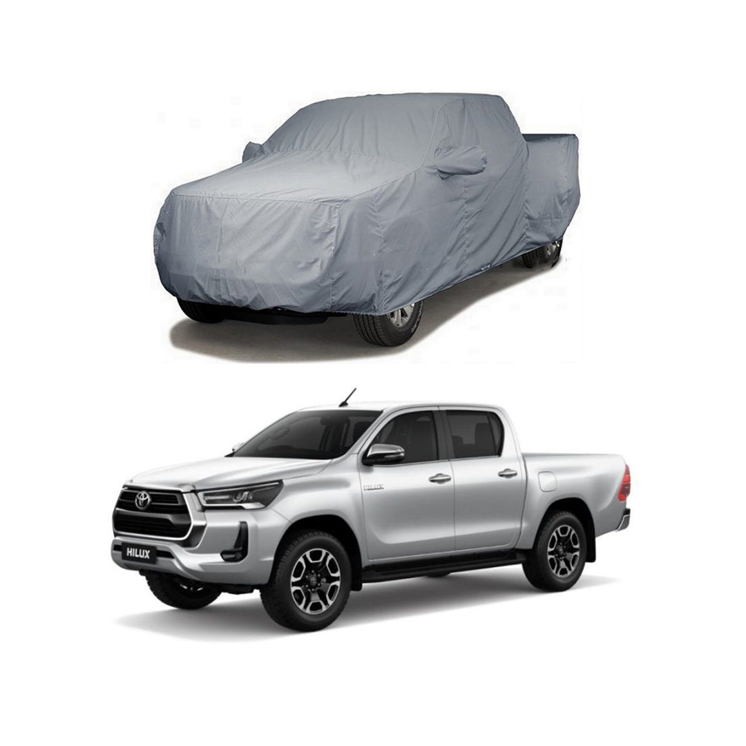 Car Anti-Scratch / Dust Proof / All Weather Proof Top Cover Pvc Material Toyota Revo 2021 Grey Zipper Bag Pack Vp (China)