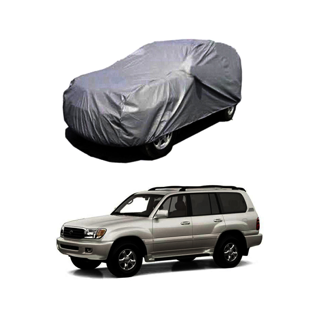 Car Anti-Scratch / Dust Proof / All Weather Proof Top Cover Pvc Material   Toyota Prado Fj-90 1998-2001  Grey  Zipper Bag Pack Vp (China)