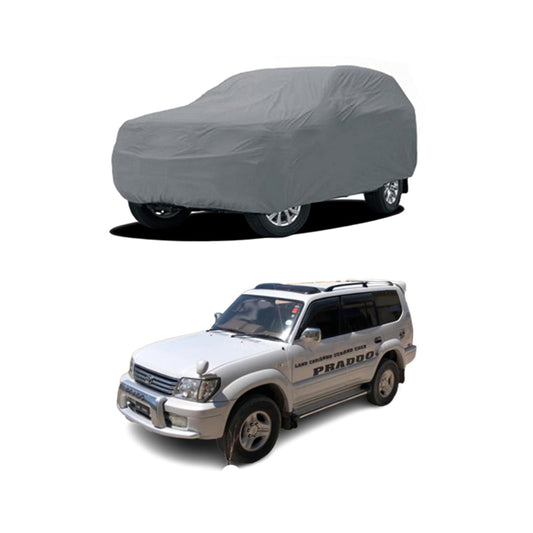 Car Anti-Scratch / Dust Proof / All Weather Proof Top Cover Pvc Material   Toyota From Prado 2003-2008  Grey  Zipper Bag Pack Vp (China)