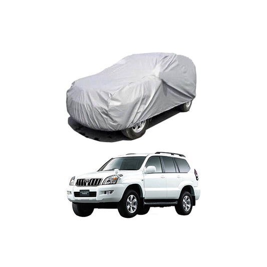 Car Anti-Scratch / Dust Proof / All Weather Proof Top Cover Pvc Material   Toyota Prado Fj-120 2002-2007  Grey  Zipper Bag Pack Vp (China)