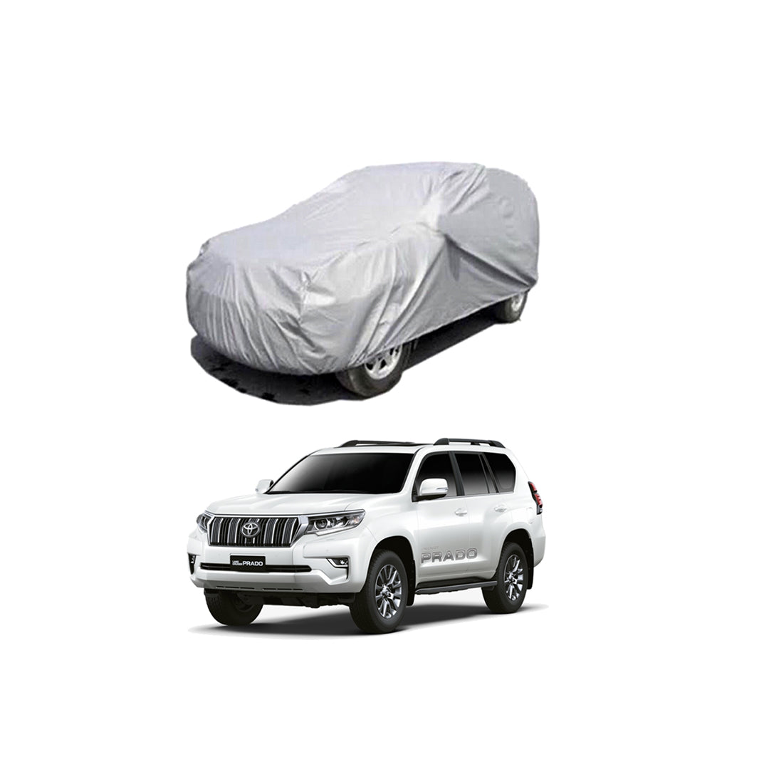 Car Anti-Scratch / Dust Proof / All Weather Proof Top Cover Pvc Material   Toyota Prado Fj-150 2008-2013  Grey  Zipper Bag Pack Vp (China)