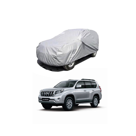 Car Anti-Scratch / Dust Proof / All Weather Proof Top Cover Pvc Material   Toyota Prado Fj-150 2014-2017  Grey  Zipper Bag Pack Vp (China)