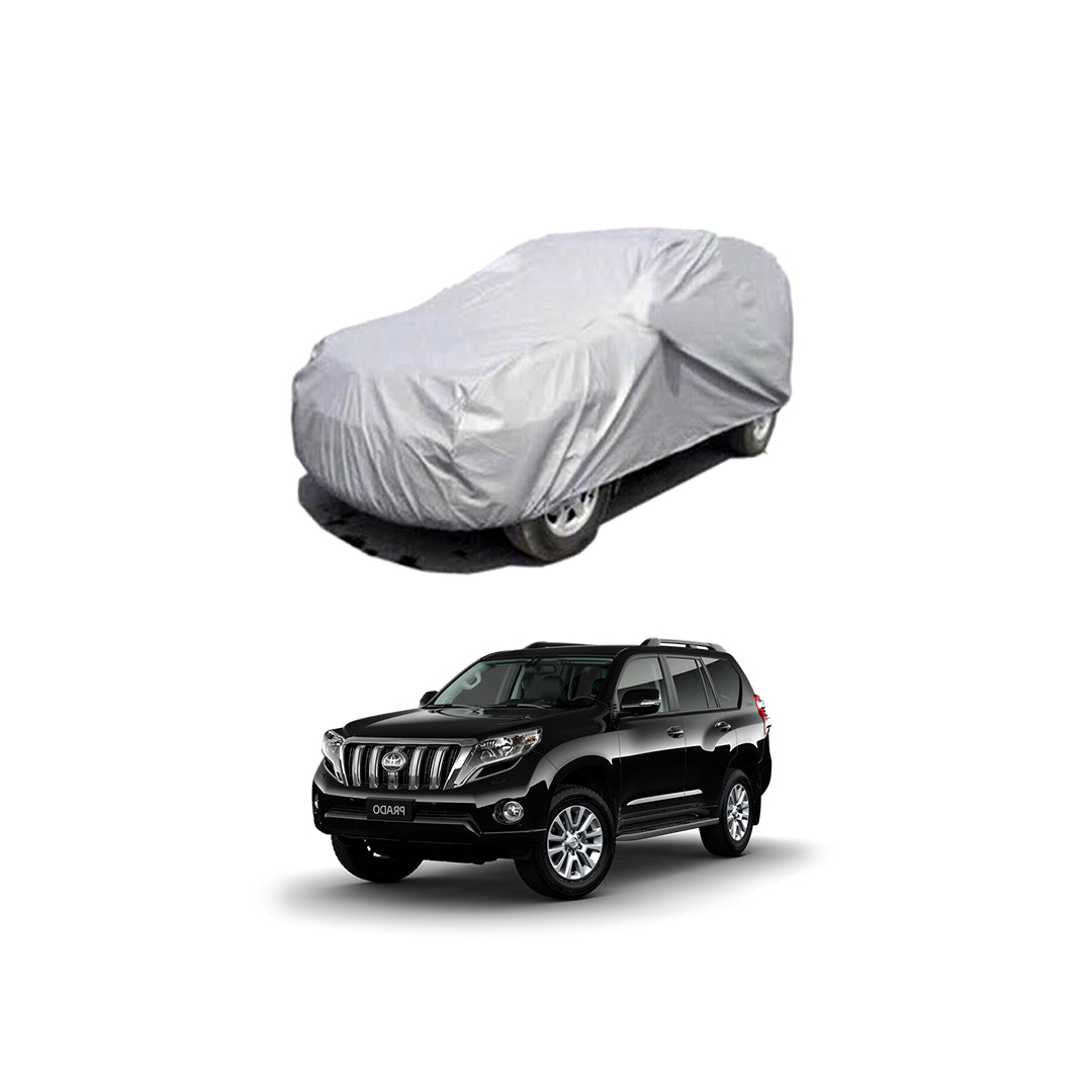 Car Anti-Scratch / Dust Proof / All Weather Proof Top Cover Pvc Material Toyota Prado Fj-150 2018-2021 Grey Zipper Bag Pack Vp (China)