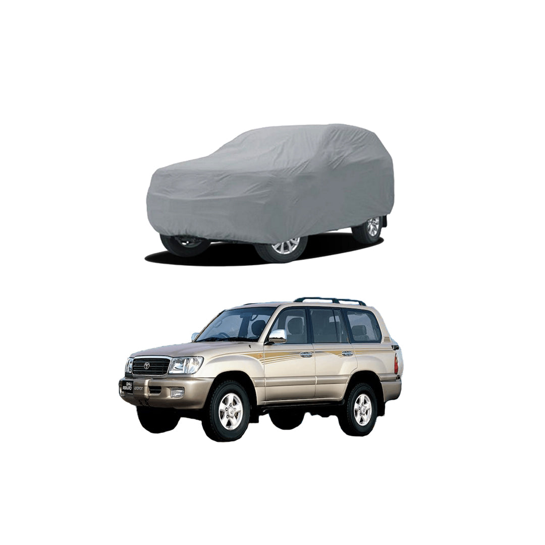 Car Anti-Scratch / Dust Proof / All Weather Proof Top Cover Pvc Material Toyota Landcruiser Fj-100 1998-2001 Grey Zipper Bag Pack Vp (China)