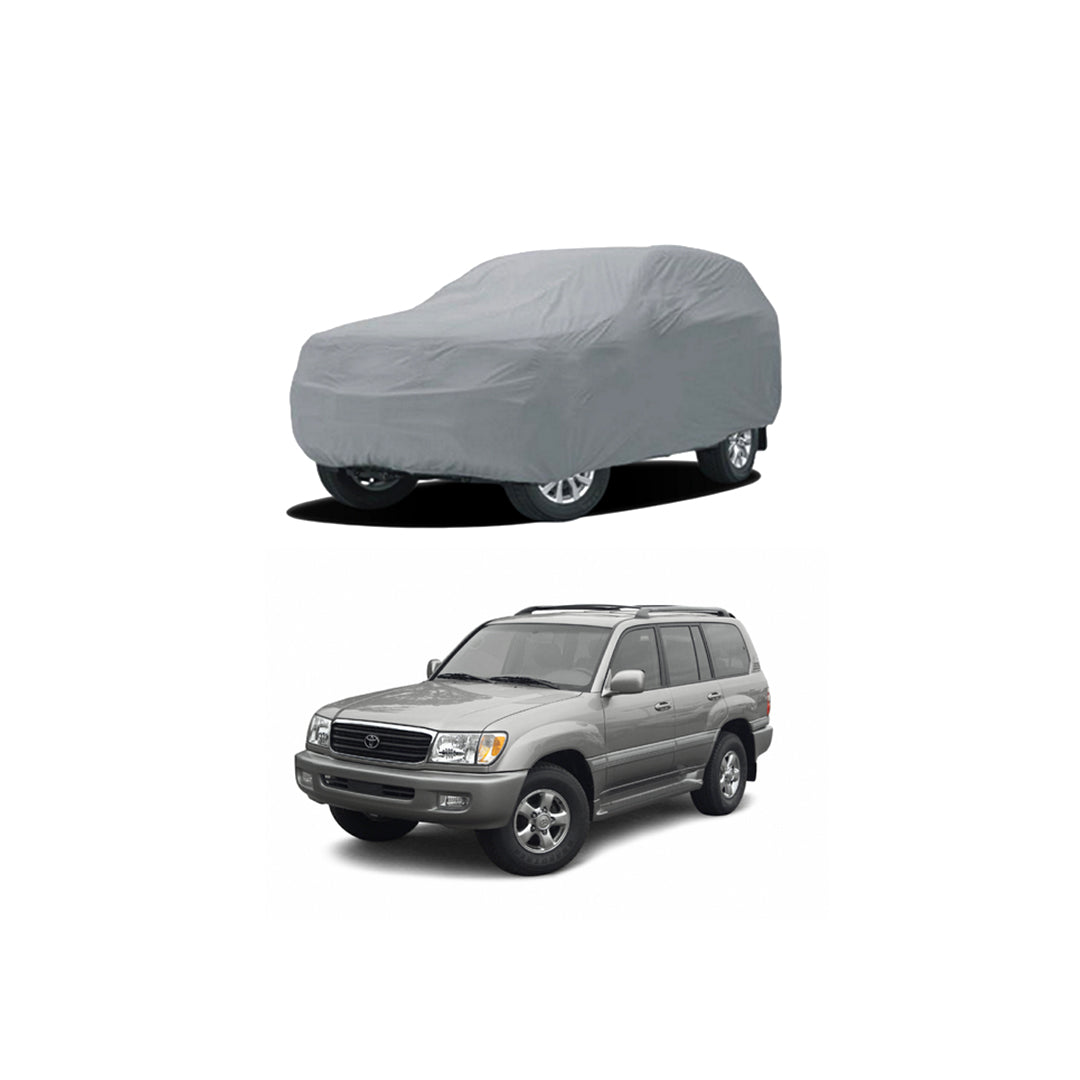 Car Anti-Scratch / Dust Proof / All Weather Proof Top Cover Pvc Material Toyota Landcruiser Fj-100 2002-2007 Grey Zipper Bag Pack Vp (China)