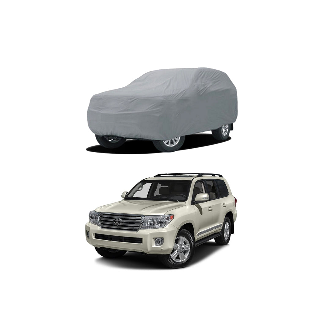 Car Anti-Scratch / Dust Proof / All Weather Proof Top Cover Pvc Material Toyota Landcruiser Fj-200 2012-2015 Grey Zipper Bag Pack Vp (China)