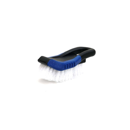 Car Exterior Care / Cleaning / Detailing Brush  Small Size Plastic Material Tire Brush Black/Blue 01 Pc/Pack Standard Quality Bulk Pack (China)