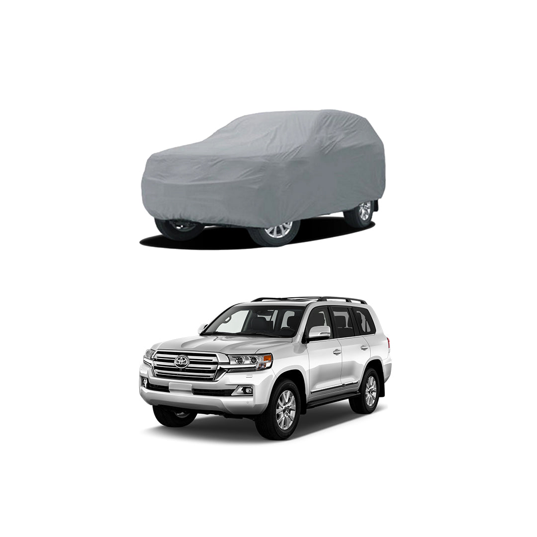 Car Anti-Scratch / Dust Proof / All Weather Proof Top Cover Pvc Material   Toyota Landcruiser Fj-200 2016-2020  Grey  Zipper Bag Pack Vp (China)