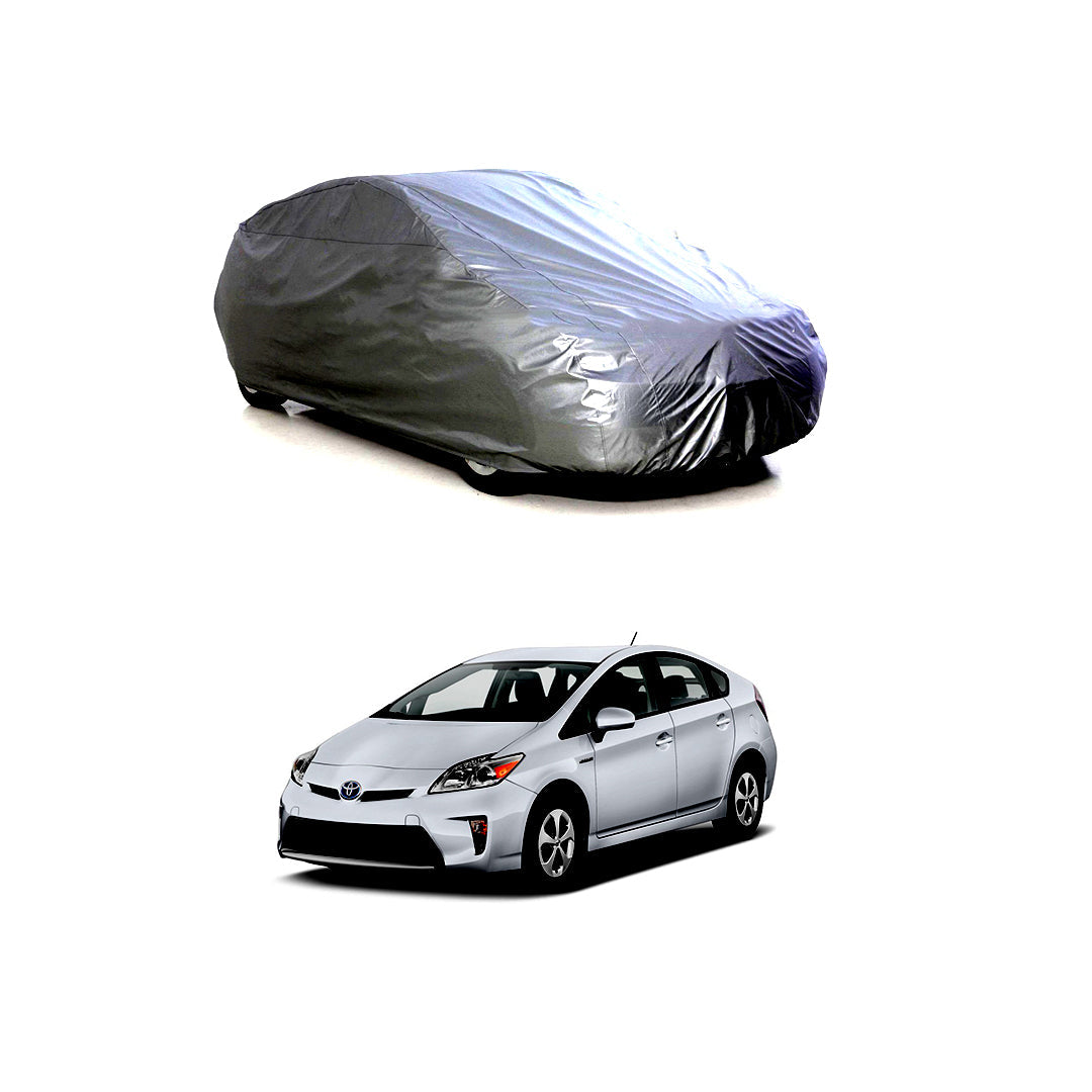 Car Anti-Scratch / Dust Proof / All Weather Proof Top Cover Pvc Material   Toyota Prius 2018  Grey  Zipper Bag Pack Vp (China)