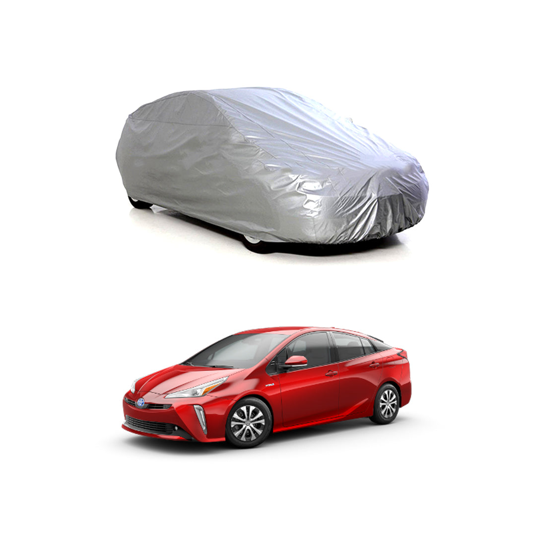 Car Anti-Scratch / Dust Proof / All Weather Proof Top Cover Pvc Material Toyota Prius 2018-2021 Grey Zipper Bag Pack Vp (China)