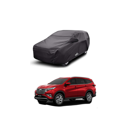 Car Anti-Scratch / Dust Proof / All Weather Proof Top Cover Pvc Material   Toyota Rush 2018-2020  Grey  Zipper Bag Pack Vp (China)