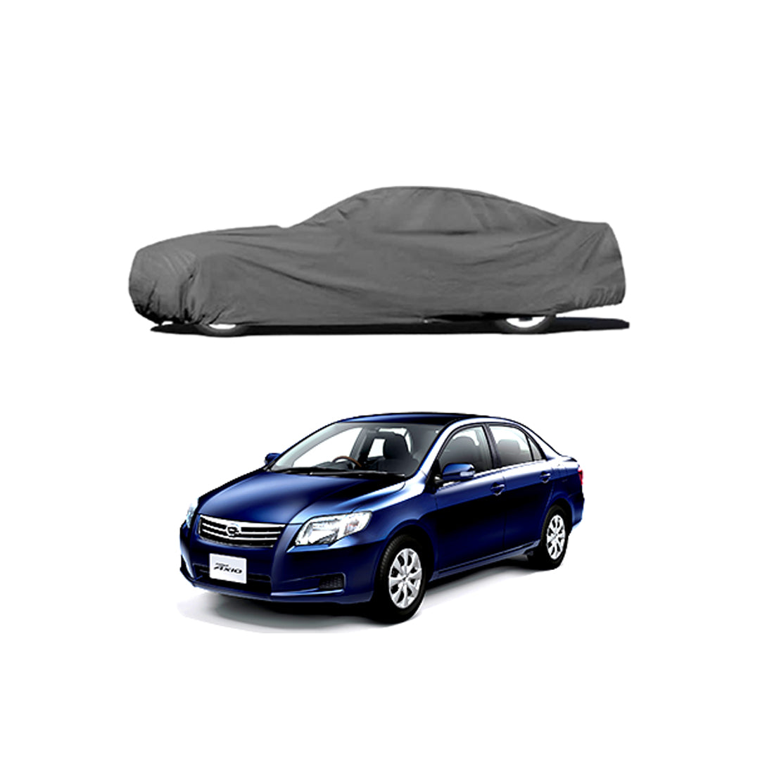 Car Anti-Scratch / Dust Proof / All Weather Proof Top Cover Pvc Material   Toyota Axio 2008  Grey  Zipper Bag Pack Vp (China)