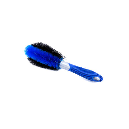 Car Exterior Care / Cleaning / Detailing Brush  Medium Size Plastic Material Tire Brush Blue/Black/Grey 01 Pc/Pack Premium Quality Bulk Pack (China)