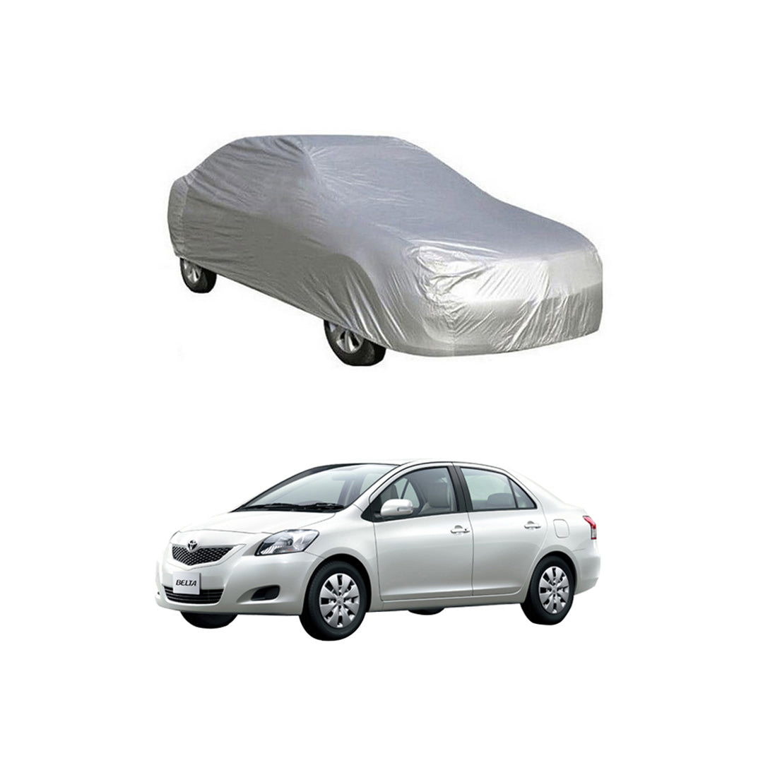 Car Anti-Scratch / Dust Proof / All Weather Proof Top Cover Pvc Material   Toyota Belta2005-2012  Grey  Zipper Bag Pack Vp (China)